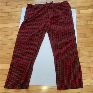STREET LEGAL Men's cotton Red Plaid pajama/house/lounge pants size X large